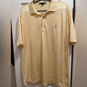 Masters Amen Corner 60s Two Ply Mercerized Pima Cotton Polo Golf Shirt Large